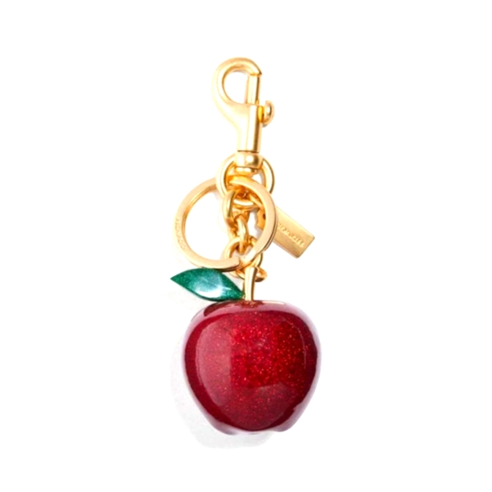 Coach Apple Keychain Charm